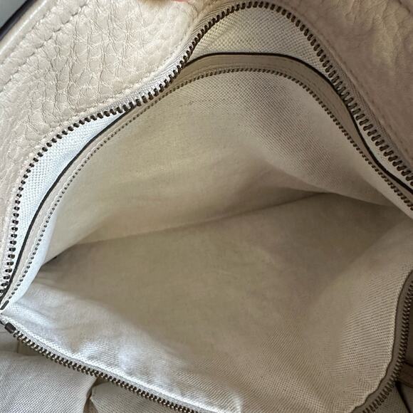 Gucci Miss GG Convertible Tote Leather Medium Neutral Zip Top Closure Large Bag - Picture 15 of 16